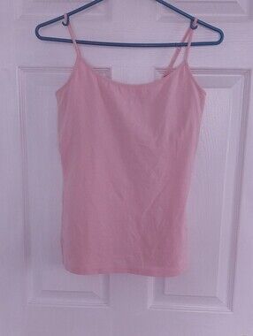 Pink Spaghetti Strap Cami Top